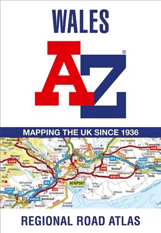 Wales A-Z Road Atlas 13th Revised edition cena un informācija | Ceļojumu apraksti, ceļveži | 220.lv