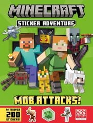 Minecraft Sticker Adventure: Mob Attacks! cena un informācija | Grāmatas mazuļiem | 220.lv