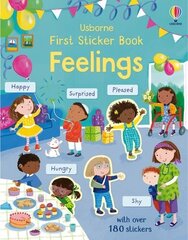 First Sticker Book Feelings цена и информация | Книги для самых маленьких | 220.lv