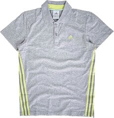 Adidas T-Krekli Sports Polo Grey Yellow V37343 V37343/S cena un informācija | Vīriešu T-krekli | 220.lv