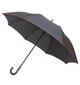 XL automātiskais lietussargs vīriešiem, 'Parasol', melns ar apdari cena un informācija | Lietussargi vīriešiem | 220.lv