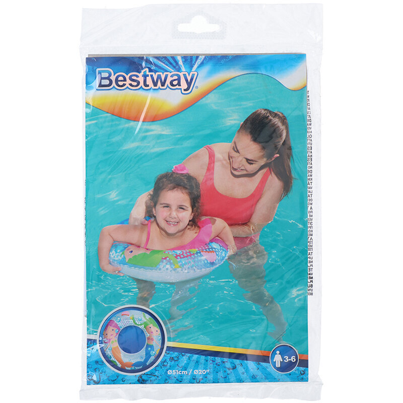 Bērnu peldēšanas aplis Bestway, 51 cm cena un informācija | Piepūšamās rotaļlietas un pludmales preces | 220.lv
