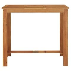 vidaXL dārza bāra galds, 120x60x105 cm, akācijas masīvkoks цена и информация | Столы для сада | 220.lv