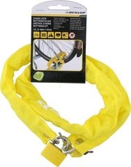 Velosipēda slēdzene Dunlop, 90 cm, dzeltena cena un informācija | Velo slēdzenes | 220.lv