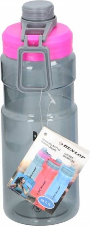 Sporta pudele Dunlop, 1.1L, rozā cena un informācija | Ūdens pudeles | 220.lv