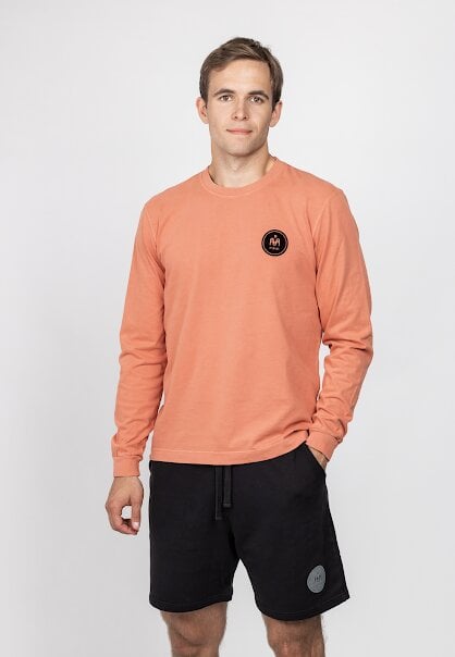 Krekls ar garām piedurknēm, oranžs цена и информация | Vīriešu džemperi | 220.lv