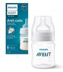 Buteliukas Philips Avent Natural Anti-colic SCY100/01 0m+, 125 мл цена и информация | Бутылочки и аксессуары | 220.lv