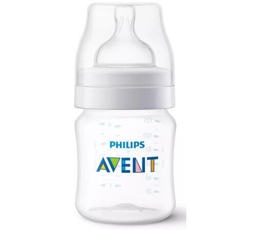 Pudelīte Philips Avent Natural Anti-colic SCY100/01 0m+, 125 ml cena un informācija | Bērnu pudelītes un to aksesuāri | 220.lv