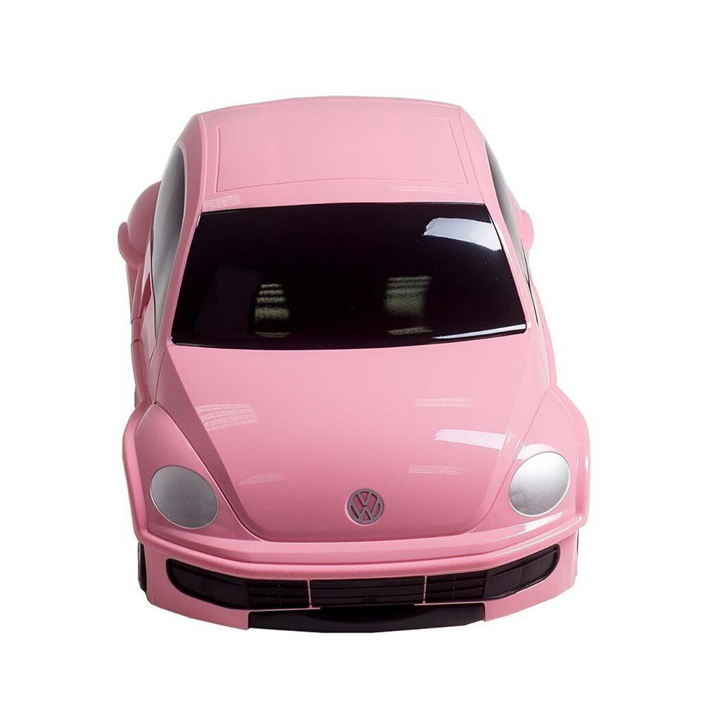 Bērnu čemodāns ar riteņiem Ridaz Volkswagen Beetle, rozā cena un informācija | Koferi, ceļojumu somas | 220.lv