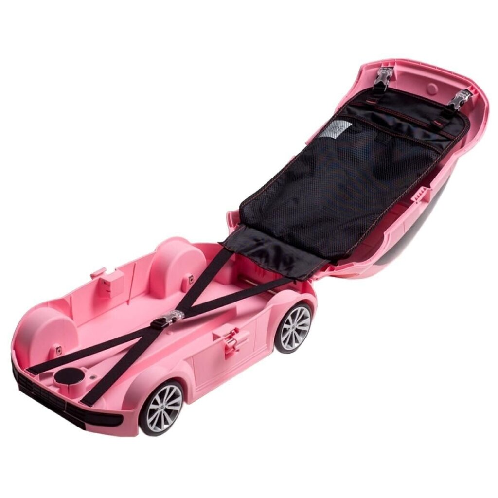 Bērnu čemodāns ar riteņiem Ridaz Volkswagen Beetle, rozā cena un informācija | Koferi, ceļojumu somas | 220.lv