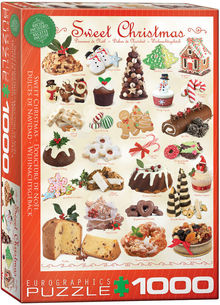 Puzle Eurographics, 6000-0433, Sweet Christmas, 1000 gab. cena un informācija | Puzles, 3D puzles | 220.lv