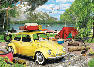 Puzle Eurographics, 8551-5691, VW Beetle Camping, Tin, 550 gab. cena un informācija | Puzles, 3D puzles | 220.lv