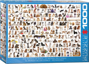 Puzle Eurographics, 6000-0581, The World of Dogs, 1000 gab. cena un informācija | Puzles, 3D puzles | 220.lv