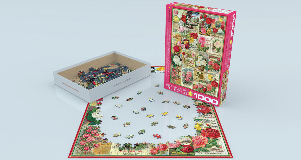 Puzle Eurographics, 6000-0810, Roses - Seed Catalogue, 1000 gab. cena un informācija | Puzles, 3D puzles | 220.lv