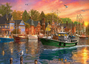 Puzle Eurographics, 6000-0969, Harbor Sunset, 1000 gab. цена и информация | Пазлы | 220.lv