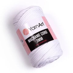 Adīšanas diegi YarnArt Macrame Cord 3 MM 250g, krāsa 751 цена и информация | Принадлежности для вязания | 220.lv