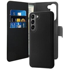 Puro Wallet Detachable Sam S23 S911 2w1 czarne|black PUSGS23BOOKC3BLK цена и информация | Чехлы для телефонов | 220.lv