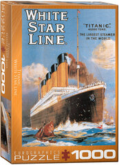 Puzle Eurographics, 6000-1333, Titanic, White Star Line, 1000 gab. cena un informācija | Puzles, 3D puzles | 220.lv