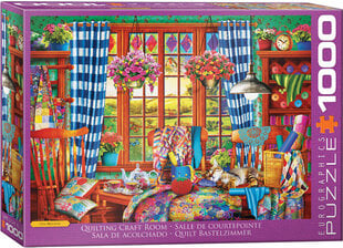 Пазл Eurographics, 6000-5348, Quilting Craft Room, 1000 шт. цена и информация | Пазлы | 220.lv