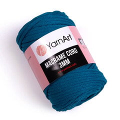 Adīšanas diegi YarnArt Macrame Cord 3 MM 250g, krāsa 789 cena un informācija | Adīšana | 220.lv