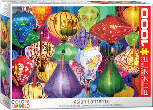 Puzle Eurographics, 6000-5469, Asian Lanterns, 1000 gab. cena un informācija | Puzles, 3D puzles | 220.lv
