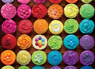 Puzle Eurographics, 6000-5625, Cupcake Rainbow, 1000 gab. cena un informācija | Puzles, 3D puzles | 220.lv