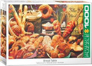 Puzle Eurographics, 6000-5626, Bread Table, 1000 gab. cena un informācija | Puzles, 3D puzles | 220.lv