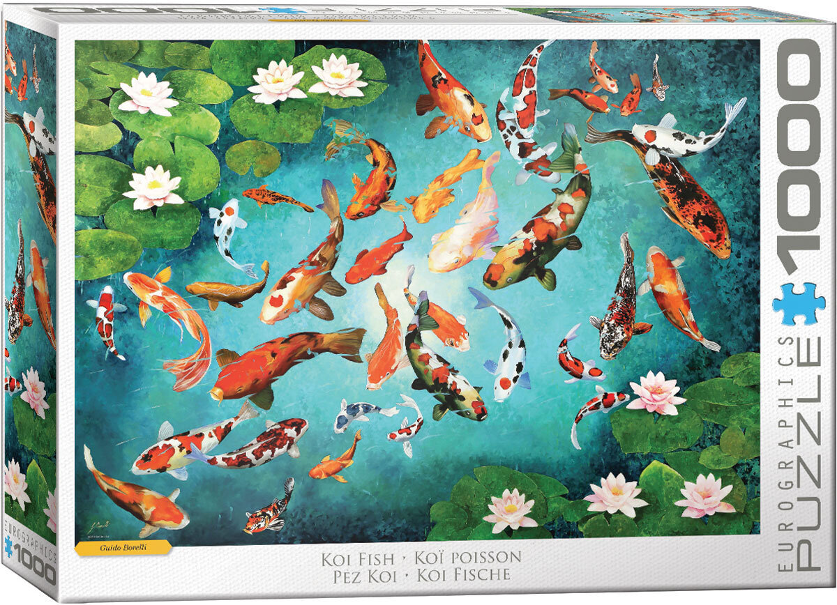 Puzle Eurographics, 6000-5696, Colorful Koi, 1000 gab. cena un informācija | Puzles, 3D puzles | 220.lv