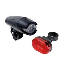 Комплект освещения 2K 160293 (XC-8008), черный цена и информация | Велосипедные фонари, отражатели | 220.lv