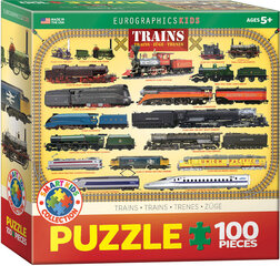 Puzle Eurographics, 6100-0090 ® Trains cena un informācija | Puzles, 3D puzles | 220.lv