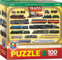 Puzle Eurographics, 6100-0090, Trains, 100 gab. cena un informācija | Puzles, 3D puzles | 220.lv