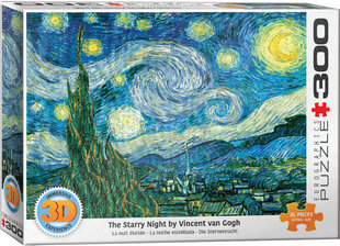 Пазл Eurographics, 6331-1204, Starry Night 3D Lenticular, 300 шт. цена и информация | Пазлы | 220.lv