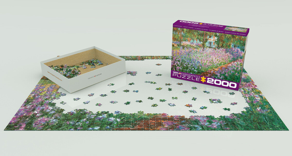 Puzle Eurographics, 8220-4908, Monet’s Garden by Claude Monet, 2000 gab. cena un informācija | Puzles, 3D puzles | 220.lv