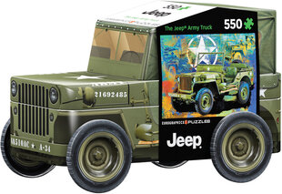 Puzle Eurographics, 8551-5598, The Jeep, Army Truck, Tin, 550 gab. cena un informācija | Puzles, 3D puzles | 220.lv