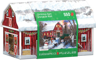 Puzle Eurographics, 8551-5665, Christmas Barn, Tin, 550 gab. cena un informācija | Puzles, 3D puzles | 220.lv