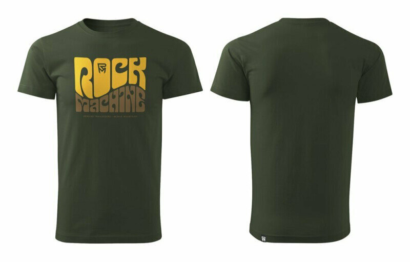 T-krekls Rock Machine 100% kokvilna, zaļa, XL izmērs цена и информация | Velo apģērbs | 220.lv