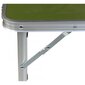 Saliekamais kempinga galds Enero Camp, 120x60x70 cm, zaļš cena un informācija |  Tūrisma mēbeles | 220.lv