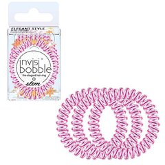 Matu gumijas Invisibobble Slim Shine La Vie en Rose Time To Shine, 3 gab. cena un informācija | Matu aksesuāri | 220.lv