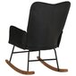 Šūpuļkrēsls vidaXL, melns cena un informācija | Atpūtas krēsli | 220.lv