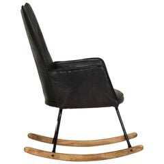 Šūpuļkrēsls vidaXL, melns цена и информация | Кресла для отдыха | 220.lv