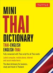 Mini Thai Dictionary: Thai-English English-Thai cena un informācija | Svešvalodu mācību materiāli | 220.lv