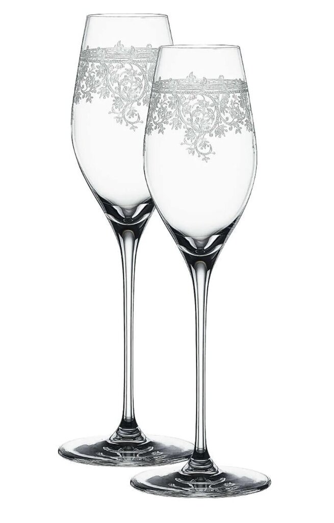 Spiegelau Arabesque šampanieša glāžu komplekts, 2 gab cena un informācija | Glāzes, krūzes, karafes | 220.lv