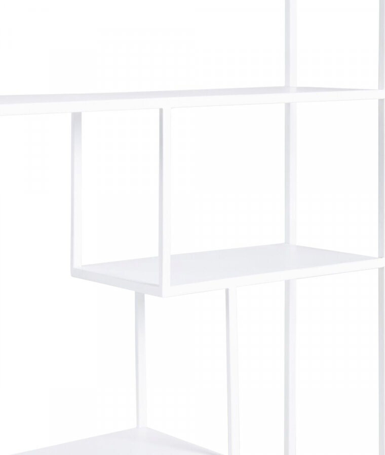 Bigbuy Home Plaukti SQUARE Metāls Balts 80 x 26 x 180 cm cena un informācija | Plaukti | 220.lv