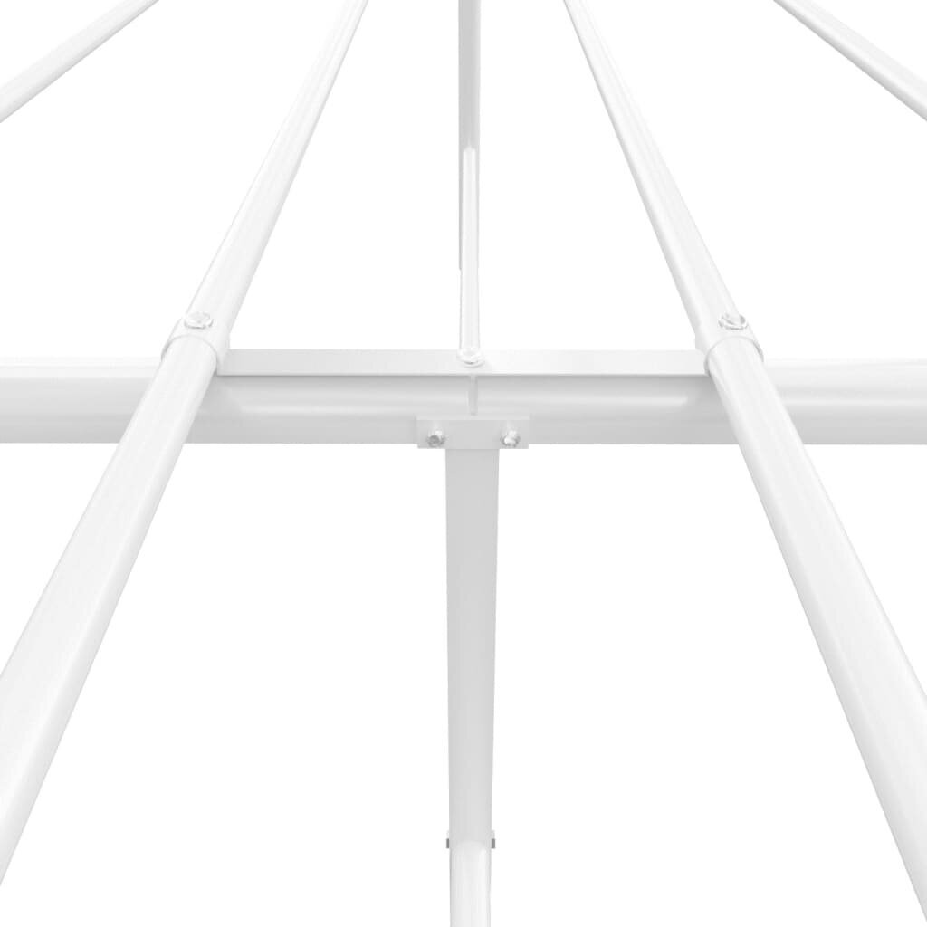 Gultas rāmis ar galvgali un kājgali vidaXL, 160x200 cm, balts cena un informācija | Gultas | 220.lv