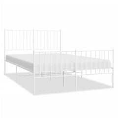 Каркас для кровати, 120x200 см, белый цена и информация | Кровати | 220.lv