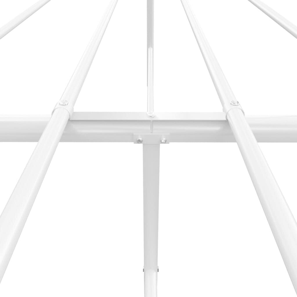 Gultas rāmis ar galvgali un kājgali vidaXL, 140x200 cm, balts cena un informācija | Gultas | 220.lv