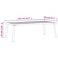 vidaXL dārza kafijas galdiņš, antracītpelēks, 110x55x35 cm, tērauds cena un informācija | Dārza galdi | 220.lv