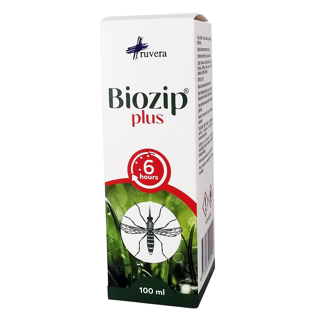 Atbaidīšanas līdzeklis pret odiem un ērcēm "Biozip plus", 100ml цена и информация | Līdzekļi pret odiem, ērcēm | 220.lv