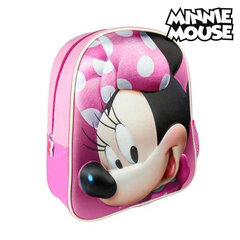 Skolas mugursoma 3D Pelīte Minnija (Minnie Mouse) 8096, rozā cena un informācija | Skolas somas | 220.lv