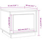 vidaXL kafijas galdiņš, ozolkoka krāsa, 51x50x44 cm, inženierijas koks cena un informācija | Žurnālgaldiņi | 220.lv